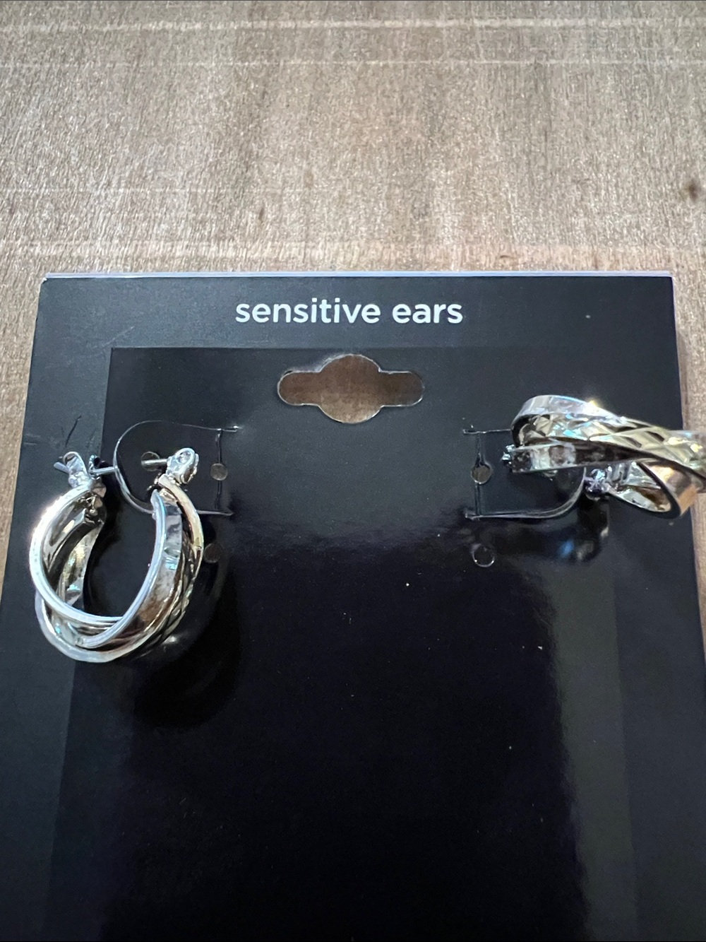 3/$18 Silver Hoop Earrings for Sensitive Ears Lot 772